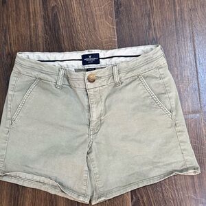 American Eagle Outfitters Olive/Tan Women’s Chino Shorts